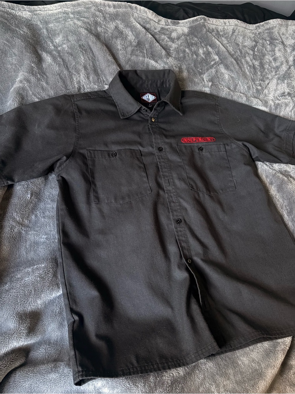 Black Independent Button up